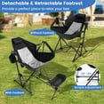 thumbnail image 2 of Aimee Lii Hammock Camping Chair with Retractable Footrest and Carrying Bag, Outdoor Portable Furniture for Camping, Traveling, Hiking-Black, 2 of 11