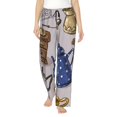 thumbnail image 1 of Balery Antique Vintage Teapot Coffee Grinder Pantalones de pijama para mujer, pijamas ultraligeros, pantalones de estar por casa-Small, 1 of 6