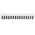 thumbnail image 7 of Awntech 12 Ft Key West Right Motorized Heavy Duty Patio Retractable Awning with Cassette (144in x 9.38in x 120in), Black/White Stripe, 7 of 7