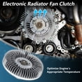 thumbnail image 3 of Embrague del Ventilador de Refrigeración del Motor para Dodge Dakota 2005-2010 Embrague del Ventilador de Radiador Electrónico para Mitsubishi Raider 2006-2009 No.52029290AC, 3 of 7
