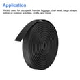 thumbnail image 4 of Flat Nylon Webbing Strap 1 Inch 25 Yards Black for Backpack, Luggage-rack, 4 of 7