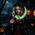 thumbnail image 5 of Glow in the Dark Plastic Bloody Cleaver Prop, Realistic Fake Horror Knife Costume Accessory for Halloween Party Haunted House Cosplay Decor, 5 of 7