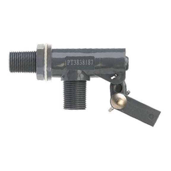 Kerick Float Valve,3/8 In,PVC,Bulkhead Mount PT3838187