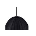 thumbnail image 3 of Highler 1-Light Matte Black Pendant with Matte Black Rattan Shade, 3 of 4