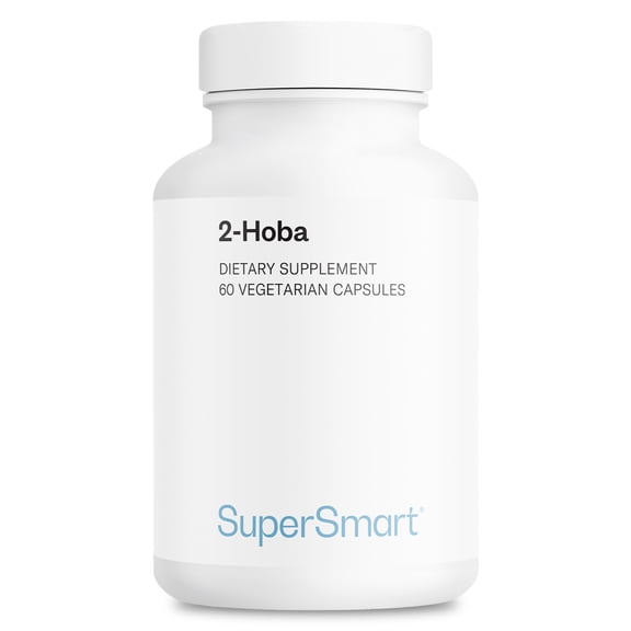 Supersmart - 2-HOBA Supplement 100mg per Day (Hobamine®) - DNA & Stem Cell Support - Oxidative Stress Defense - Anti Aging - 2-Hydroxybenzylamine | Non-GMO & Gluten Free - 60 Vegetarian Capsules