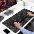 thumbnail image 2 of Long Mouse Pads for Desk,Black Gothic Sun Planet Pattern Desk Mats on Top Of Desks, Desk Mouse Pad Extra Large with 3mm Non-Slip Base and Stitched Edge for Gaming,Office,Work,Home 31.5"x15.7", 2 of 6
