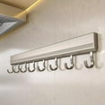 thumbnail image 5 of Self adhesive Hooks Rack Wall Mounted Kitchen Utensils Holder Hook Row V4R9, 5 of 8