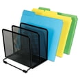 thumbnail image 4 of Deluxe Mesh Stacking Sorter, 5 Sections, Letter To Legal Size Files, 14.63" X 8.13" X 7.5", Black | Bundle of 5 Each, 4 of 5