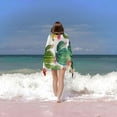 thumbnail image 6 of PHYHOO  Cactus Watercolor Flowers Microfiber Sand Free Beach Towel Oversized Quick Dry Absorbent for Pool Swimming Bathroom Beach Towel 30x60in, 6 of 8