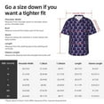 thumbnail image 5 of Sikiie Cell Tower Print Men's Hawaiian Shirt, Summer Beach Button Pocket Short Sleeve T-Shirt,XX-Large, 5 of 7
