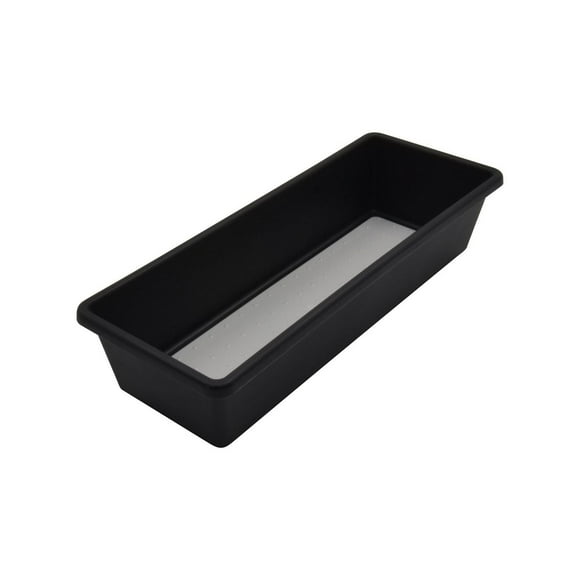 Organiseur de tiroir antidérapant en plastique noir Mainstays, 3,75" x 9,75", pour gadgets de cuisine, 1 pièce