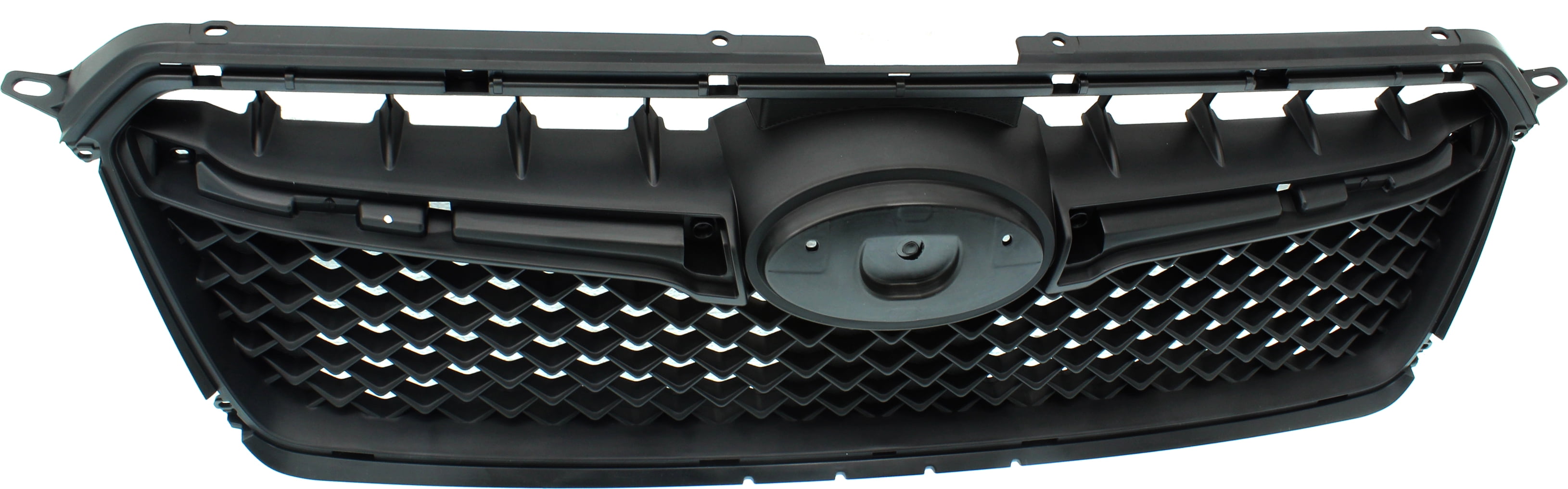 Grille Assembly Compatible With 2015-2016 Subaru Impreza Textured Black Shell and Insert CAPA Certified