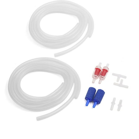 Aquarium Air pump Accessories Set Air Stones Check Valves Airline (Best Aquarium Check Valve)