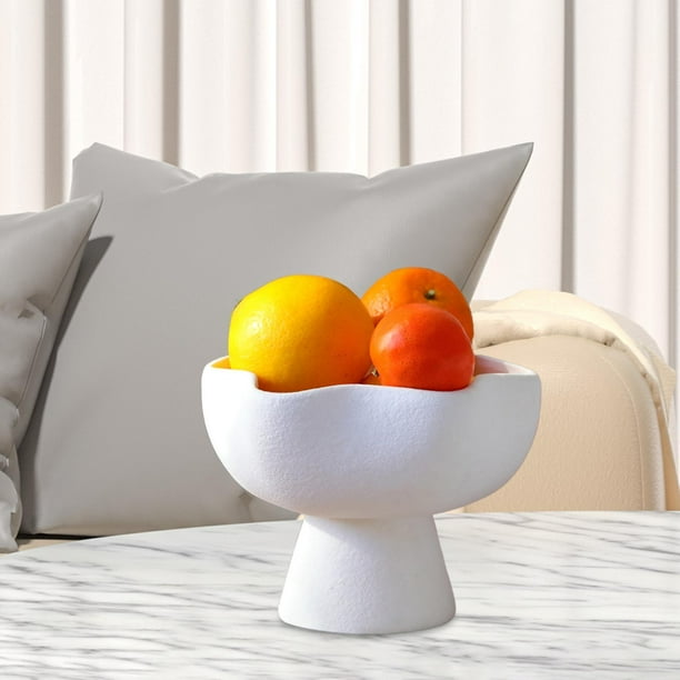 Frutero de pie alto, vajilla, bandeja portátil para comida, plato para servir postre, plato para mesa de centro, cocina, comedor, eventos familiares