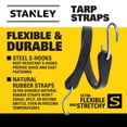 thumbnail image 3 of Cordones elásticos de lona de goma STANLEY S300431 negros, paquete de 40, 3 of 8