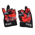 thumbnail image 2 of 3 de corta guantes antideslizantes de mujeres hombres antideslizantes para fotografía deportes al aire libre camping rojo Sunnimix Guantes de pesca, 2 of 8