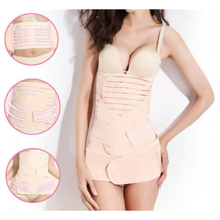 3 In1 Postpartum Belt Belly Wrap Body Shaper Support Recovery Girdle After