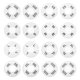 thumbnail image 1 of Divisores de ropa Uxcell, paquete de 16 divisores redondos para estantes de armario, divisores de tamaño para rack de ropa con etiquetas en blanco de 8 tamaños, blanco, 1 of 6