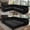 Black, variant on JIE LISHUN 118" L Shaped Sectional Sleeper Sofa Couch with Pull Out Bed - Oversize Convertible Sleeper Sofa for Living Room,Apartment,Office,Chenille,Blue