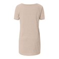 thumbnail image 4 of Sweet Home Farm V Neck T Shirts for Women Summer Tops Plus Size Short Sleeve High Casual Tunic To Wear With Leggings Short Sleeve Shirts for Women Beige, 4 of 5