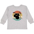 thumbnail image 3 of Inktastic Drum Set Retro Drummer Sunset Boys or Girls Long Sleeve Toddler T-Shirt, 3 of 5