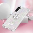 thumbnail image 5 of Glitter Clear Sparkly Bling Case for Samsung Galaxy A14 5G for Women Girls, Flowing Liquid Quicksand Cover with Diamond Ring Holder Case for Samsung Galaxy A14 4G/5G  Colorful, 5 of 14