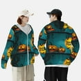 thumbnail image 6 of Kll Happy Halloween Pumpkins Print Men'S Women’s Upf 50+ Sun Protection Outdoor Hoodie Jacket Long Sleeve Fishing Hiking Performance Shirt- Medium, 6 of 8