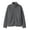 Gray, variant on Women's Stand Collar Raglan Sleeve Fleece Jacket Full Zip Sherpa Coat with Side Zipper Pockets Warm Slim Fit Winter Outerwear,Size:S-XXL