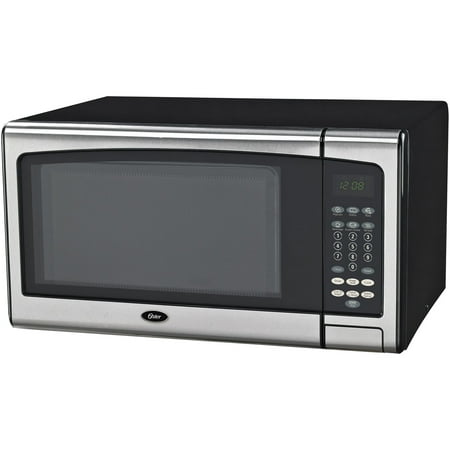 UPC 836321006076 product image for Oster Mid-Size 1.1-Cu. ft. 1000W Countertop Microwave Oven with Stainless Steel  | upcitemdb.com