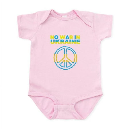 

CafePress - No War In Ukraine Support American Ukrai Body Suit - Baby Light Bodysuit Size Newborn - 24 Months