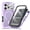 Purple, variant on Dteck Magnetic Full Body Protection Case with Camera Lens Protector for iPhone 17 Pro Max,Shockproof TPU+PC Built-in Screen Protector Case Compatible with Mag Safe Matte Back Cover ,Black