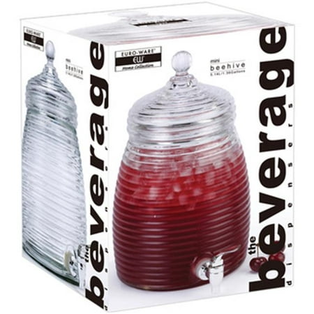 Photo 1 of EuroHome 2184290 Beehive Beverage Dispenser Glass