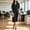 Black, variant on Zehjuhan Women's Elegant Solid Color Lapel Button-Front Midi Shirt Dress – Short Sleeve with Pockets for Office & Formal Wear Black,S