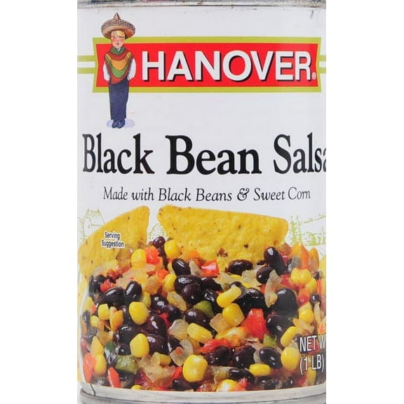 Hanover Black Bean Salsa, 16 oz Can – Made with Black Beans and Sweet Corn