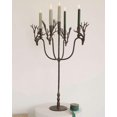 thumbnail image 1 of Candelabro Black Forest Decor Huntsman de latón con forma de ciervo, 5 conos, 74 cm, 1 of 1