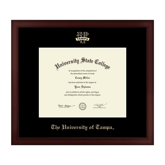 Framerly - Tampa Diploma Frame with Black Mat