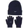 thumbnail image 2 of Nike Size 8-20 Navy Knit Beanie/Gloves Set (One Size), 2 of 2