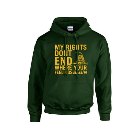 Ca Man Hoody - Rights Don't End Where Feelings Begin 2nd Amendment Hoody