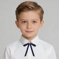thumbnail image 2 of Odeerbi Niños Niñas Pre-Atado Corbata Elástica Corbata Cuello Bowknot Accesorio de Uniforme Escolar, 2 of 6
