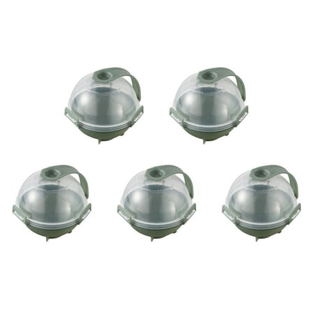 

GHOONEY Round Ice Ball Mold 5cm Whiskey Cocktail DIY Summer Ice Cube Mould 5Pcs for Home Kitchen Refrigerator Making Tool Accessory