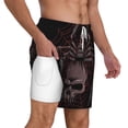 thumbnail image 2 of Kdxio Spider With Skull Print Men'S Swim Trunks With Compression Liner 7 Inch Inseam Quick Dry Swim Shorts, 2 of 7