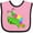 Pink and Black, variant on Inktastic Cute Caterpillar on Leaf Boys or Girls Baby Bib