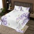 thumbnail image 2 of Erosebridal Purple Flower Coverlet Set Twin, Chic Dragonfly Bedding Set, Ultra Soft, 2pcs, 2 of 5