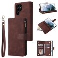 thumbnail image 1 of Funda de cuero con tapa Retro para Samsung Galaxy S23 Ultra S22 Plus S21 FE S20 FE S10 S9 S8 Note 20 Ultra 10 Lite 9, funda tipo billetera para tarjetas Tan Jianjun unisex, 1 of 2
