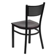 thumbnail image 3 of Bowery Hill Black Back Metal Dining Chair in Mahogany, 3 of 6
