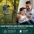 thumbnail image 4 of Soliom Bird Feeder with Camera, 2.7L Seed Capacity, AI Species Identification, 2K Live View, Instant Alerts, 5W Solar Panel, Squirrel-Proof Metal Outdoor Bird Feeder, Green, 4 of 8