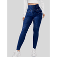 thumbnail image 4 of Leggings de Mujer Estilo Mezclilla Unitalla Comodidad y Estilo en Leggins, 4 of 5