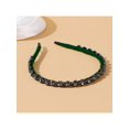 thumbnail image 4 of 1 Pce Cerceau Fin en Forme de Cœur avec Strass Gris pour Femmes, 4 of 5