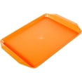 thumbnail image 1 of Tignapoo Versatile Non-Slip Rectangular Plastic Serving Tray for Home, Office, and Travel - 17x12 Inch Durable Food Carrier in Vibrant Orange (1-Pack), 1 of 1