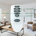 thumbnail image 3 of Ultra Quiet 52" Solid Wood Ceiling Fan with Lights and Remote Control, Reversible Blades, 3-Speed, Dimmable LED Kit, Matte Black, 3 of 7